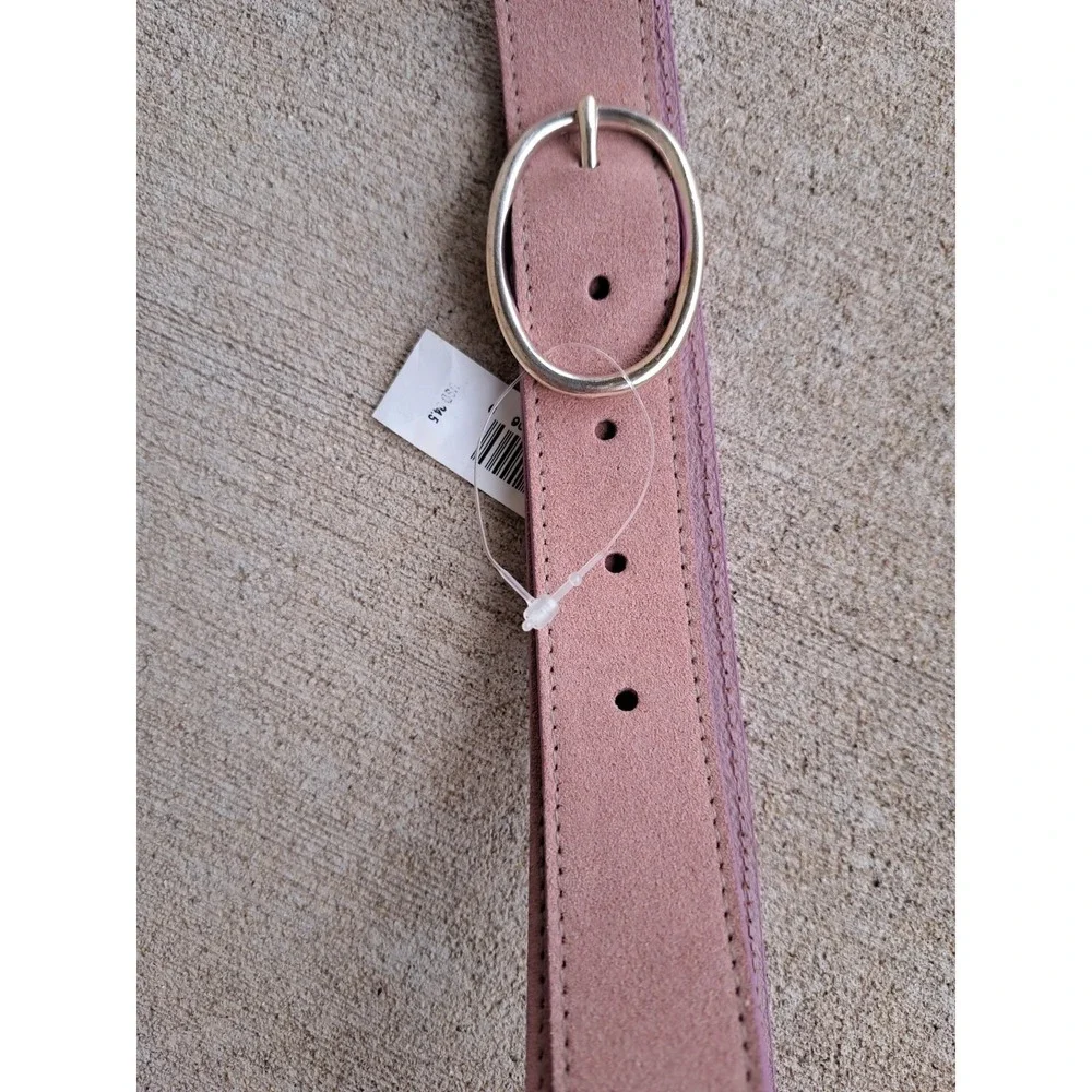 GAP Women's Suede Leather Light Pink  Belt  Large 44 Inches